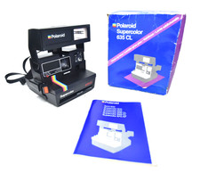 Macchina fotografica pellicola istantanea Polaroid Supercolor 635CL utilizza pellicola tipo 600 testata + scatola