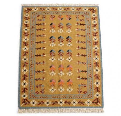 Kilim wool jute rug - kilim,