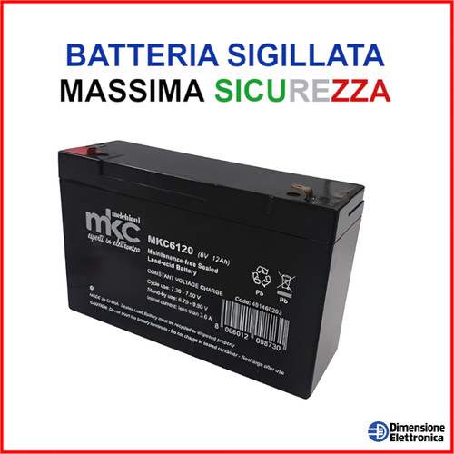 Batteria 12a piombo - 12a, agm