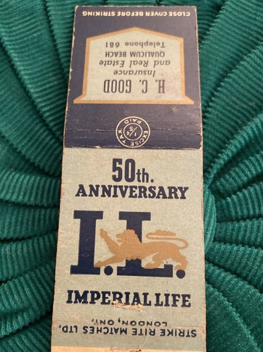 Vintage matchbook cover - vintage,