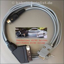 Cavo Commodore C128 / C128D a SCART 40/80 caratteri 1,0 metri
