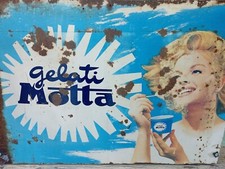 insegna antica gelati motta Patinata ++ anni 50