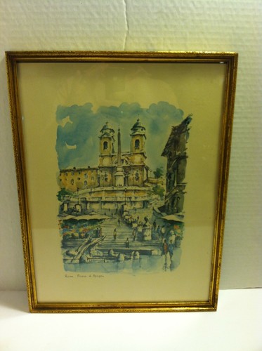 Stampa acquerello vintage aldo - vintage,
