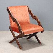Poltrona vintage legno - poltrona,