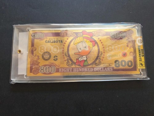 Disney banknotes gold panini - disney,