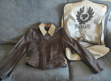 Belstaff Phoenix-TG.XXL-Rare-Chiodo-Leather Jacket-Giacca Pelle-MALENOTTI-Gold-