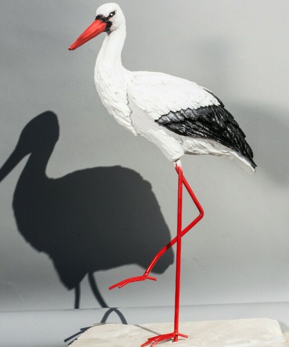Statua cicogna uccellino