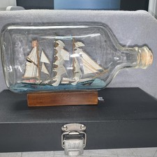 Bottle Ship Wooden Stand, Good