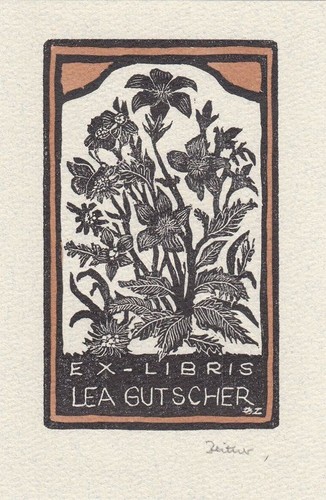 Exlibris bookplate incisione - bookplate,