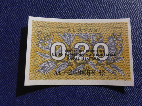 Banconota lituania 20 - banconota,