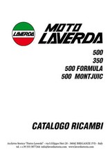 Moto Laverda 350, 500, Formula, Montjuic Catalogo ricambi-Spare parts catalogue 