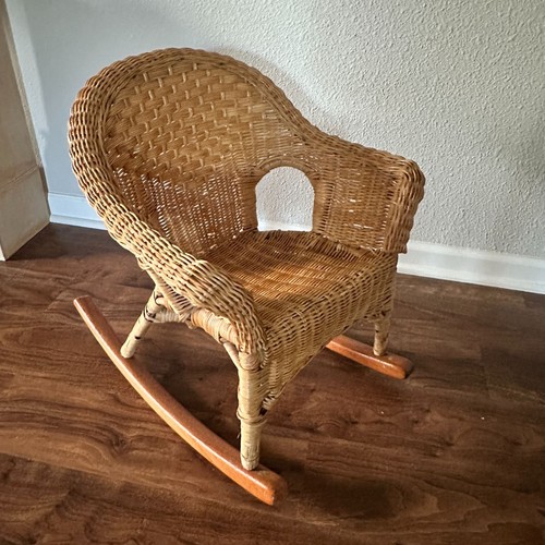 Sedia dondolo vintage per - a,