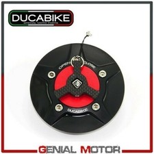 Tappo Serbatoio Benzina Nero-Rosso TSB02DA Ducabike Ducati Diavel 2011 > 2019