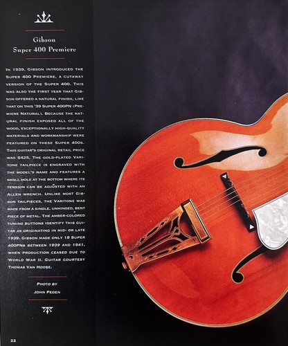 Pubblicità gibson super 400 - gibson,