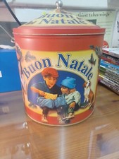 SCATOLA DI LATTA- BUON NATALE- PANDORO -BATTISTERO