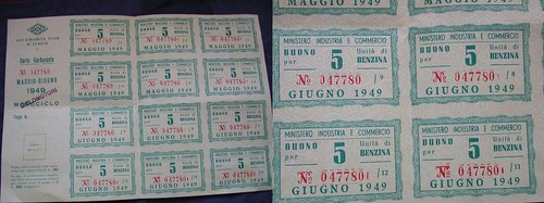 Foglio buoni unita di - 5, unita'