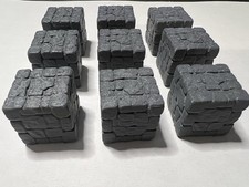 Set 9 cubi muro in pietra per