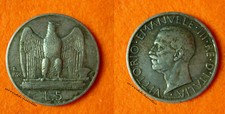 REGNO VITTORIO EMANUELE III° 5 LIRE 1926 RARA BB+ AQUILOTTO AQUILINO ARGENTO
