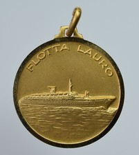 Medaglia Flotta Achille Lauro Europa Australia Napoli
