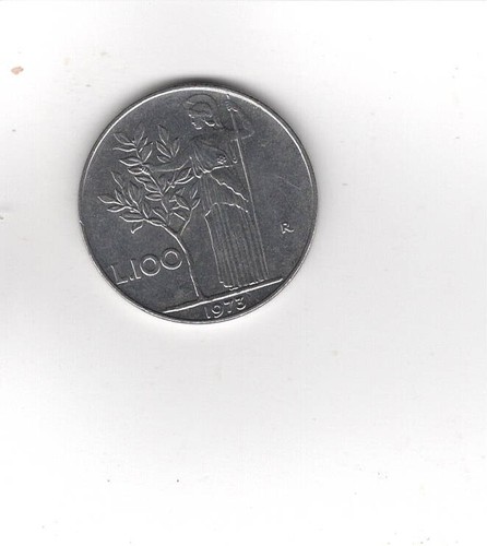 1973 100 lira coin - lira, .