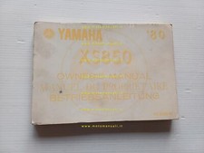 Yamaha XS 850 4E2 1979-80 manuale uso manutenzione libretto originale