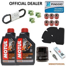KIT TAGLIANDO PIAGGIO VESPA GTS 300 OLIO MOTUL 5W40 CINGHIA RULLI FILTRI PIAGGIO