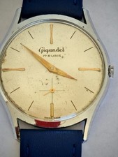 VINTAGE GIGANDET WATCH AUTOMATIC MOVEMENT MANUAL 196O'S FULLY SERVICED...