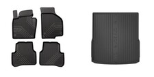Frogum Tappetini Auto Tappeto + Copri Baule per VW Passat Variant 365