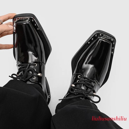 Scarpe derby punta quadrata