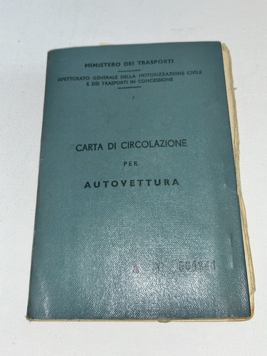 Libretto circolazione fiat - libretto,