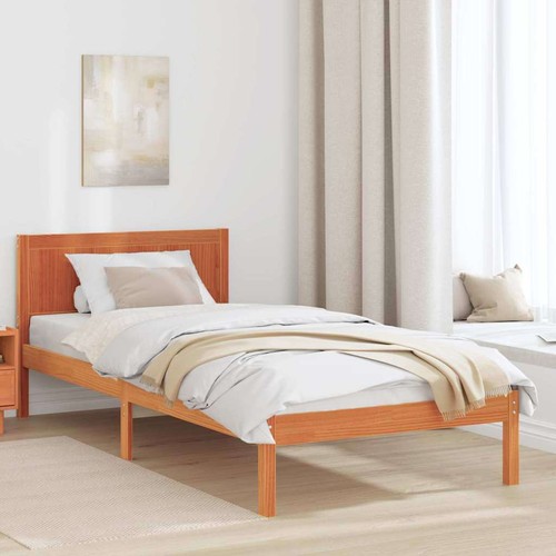 Struttura letto marrone 80x200 - marrone,