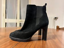 stivaletti con tacco tronchetti geox pelle scamosciata N.37