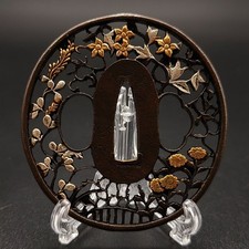 Tsuba giapponese rame - giapponese, in