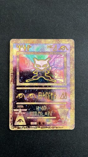 Carta pokemon holo mew - holo, antico