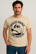 Maglietta Porco Rosso 'Meglio Maiale Che Fascista'