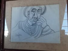 DISEGNO A PENNA BEPPE SERAFINI DIMENSIONI CORNICE COMPRESA 48 X 40