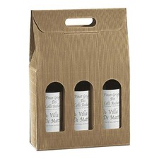 Scatola Porta 3 Bottiglie Vino