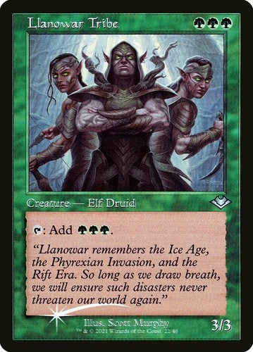 Tribù llanowar foil - 1x,