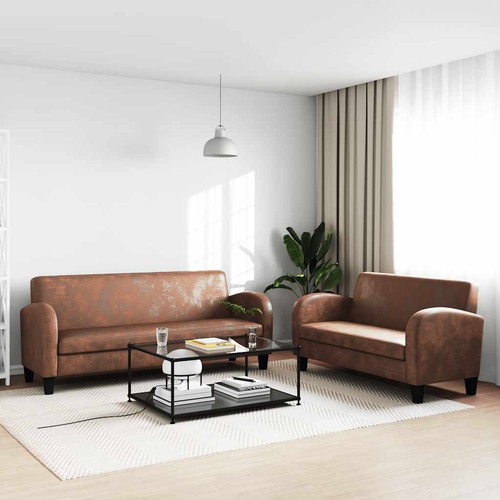 Set divani scamosciato - set, in