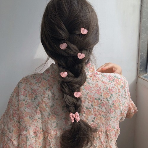 Fermaglio per capelli rosa
