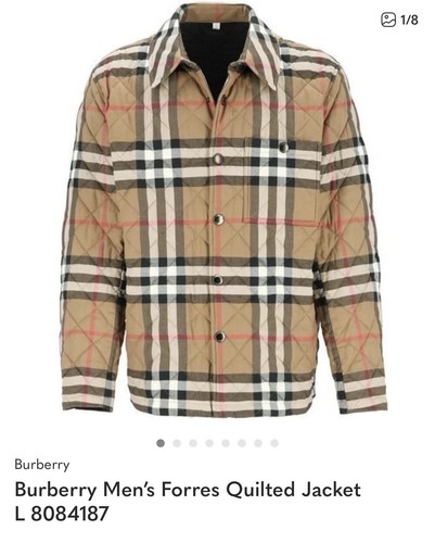 Giacca trapuntata burberry - giacca,