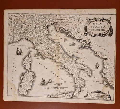 Rara mappa antica italia - antica,