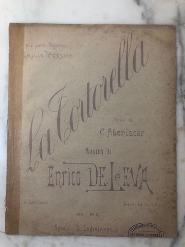 Rarissimo antico spartito - rarissimo,