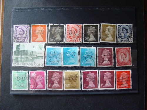 Perfin perforated lotto - -,