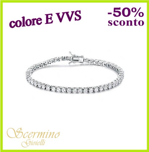 Bracciale tennis oro - in, bianco
