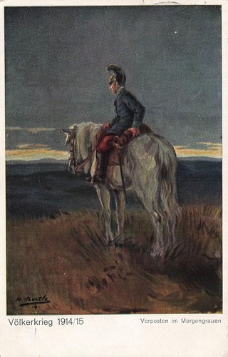 Cartolina ww1 avamposto - ww1,