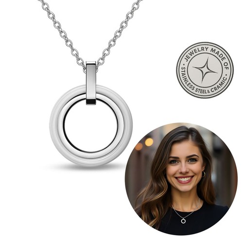 Elegante collana donna - elegante, acciaio