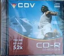 CD-R 700MB 80 MINUTI 52X CDV-