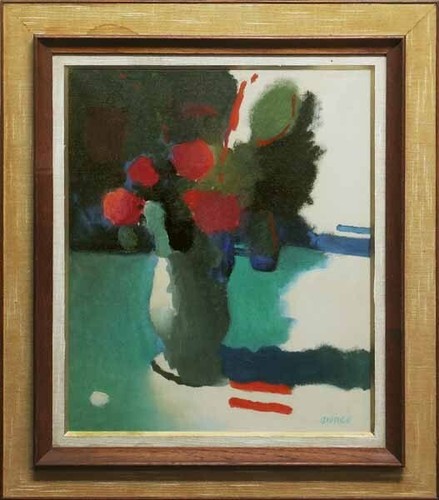 Dipinto olio roland bierge - dipinto,