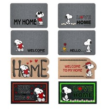 Tappeto Zerbino Ingresso Gomma Antiscivolo Resistente Fantasia Snoopy Welcome